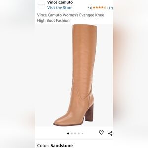 Never worn new with box,Vince Camuto tall genuine leather dress boots size 8 1/2